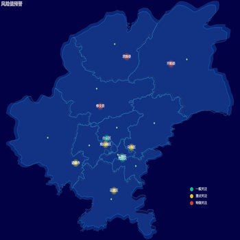 平面地图模拟3D地图+自定义散点