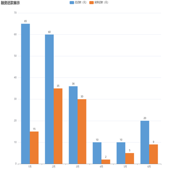 融资还款展示