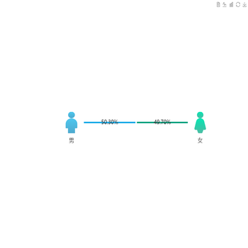 男女比例分布图