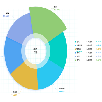 利用饼图统计各分类占比情况