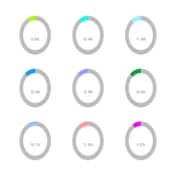 1-9饼图占比