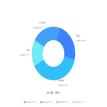 总人数  120人