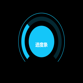 饼图改装为进度条