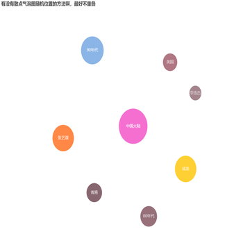 散点气泡图怎么随机分布