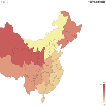 中国行政地区划分图