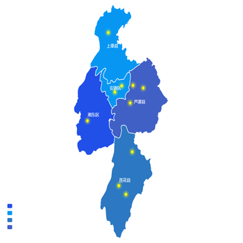 Echarts 绘制市区地图