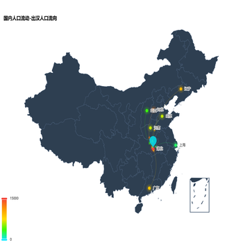 国内人口流动-出汉人口流向