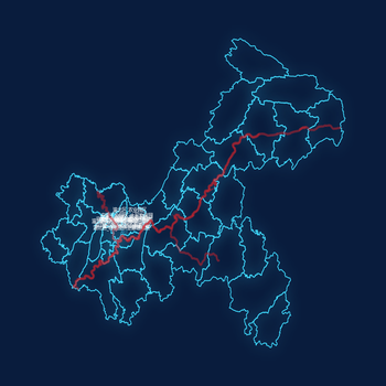 地图+河流线+园区面