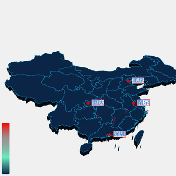 中国3D地图