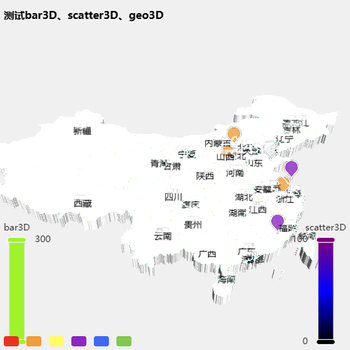 使用geo3D添加点渲染地图颜色之后,添加scatter3D点的时候旋转时点被遮挡